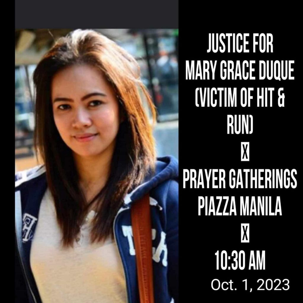 Caccia al pirata della strada che ha ucciso Mary Grace Duque. L'ambasciata filippina in pressing sui vigili