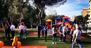 Inaugurata l'area ludica di Villa Veschi