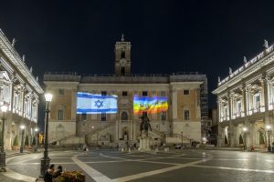 Guerra in Israele, Acea illumina il Campidoglio in nome della pace