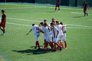 De Rossi-Fiumicino 1-3: doppio Lombardi, terza vittoria consecutiva per i rossoblù