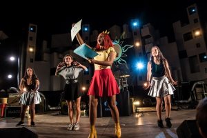 Lucilla a MagicLand per lo show di Halloween