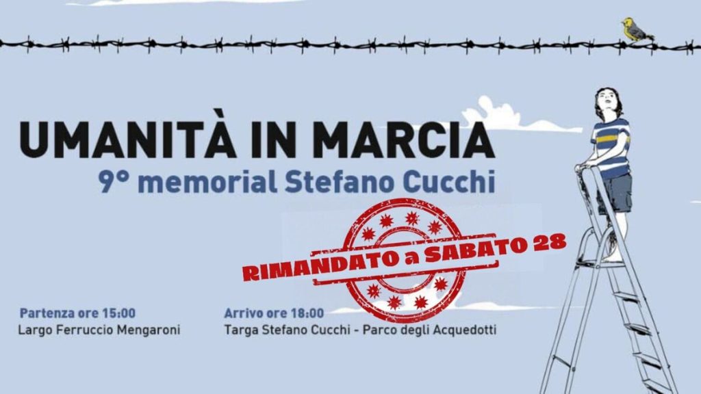 Rinviato per maltempo il Memorial Stefano Cucchi