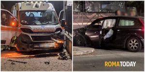 Incidente a Morena, scontro tra auto e ambulanza. "È stata una tragedia sfiorata"