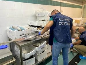 Pescheria e banchi di mercato con carenze sanitarie e di tracciabilità: sequestrata una tonnellata di pesce