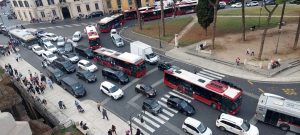 Due ore intorno al cantiere di piazza Venezia: ecco cosa ho visto