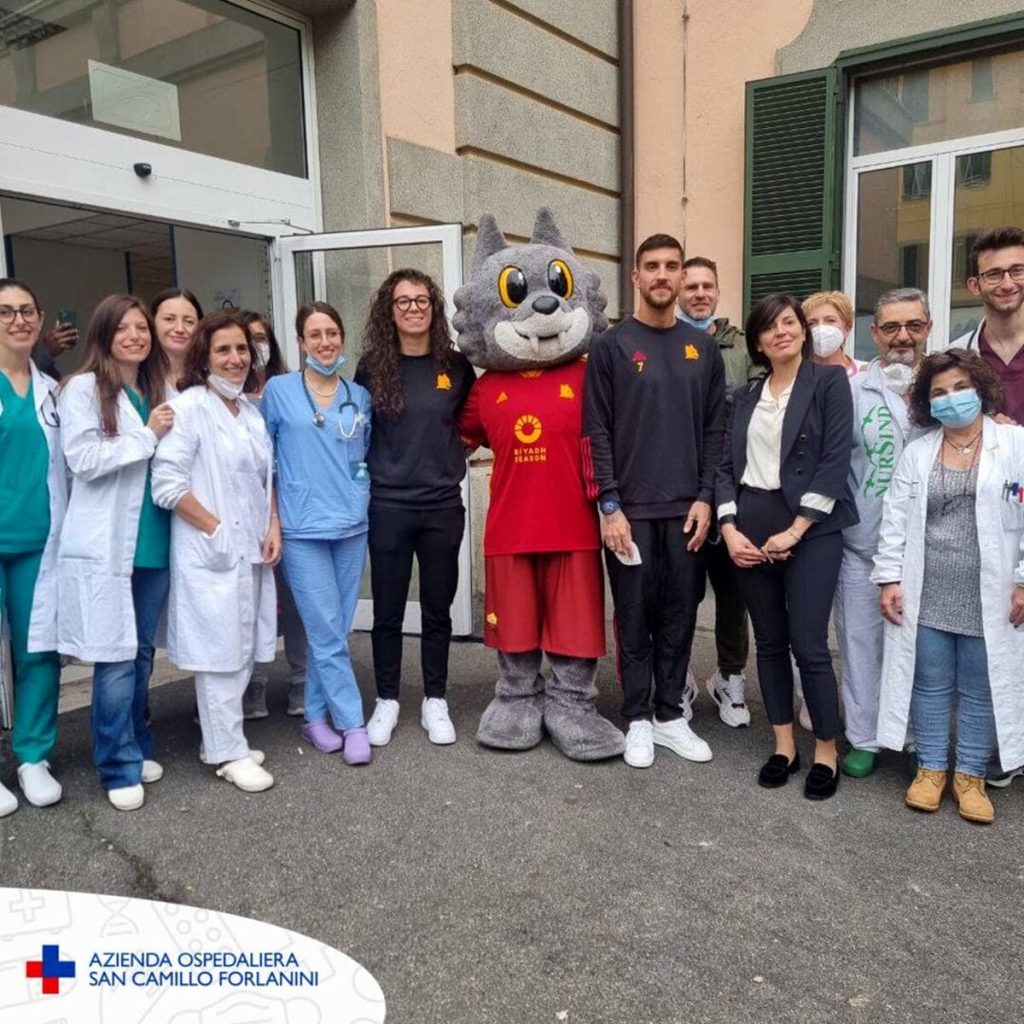 Il San Camillo si rifà il look grazie al contributo dell'As Roma