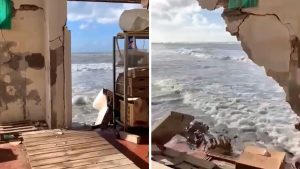Ostia, dopo la mareggiata balneazione vietata davanti a 7 stabilimenti