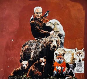 Mattarella come San Francesco: il murale di Harry Greb per la tutela degli animali