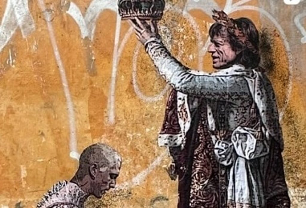 Mick Jagger incorona Damiano dei Maneskin: il murales di Tvboy nel cuore di Roma