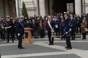 Mario De Sclavis nuovo comandante dei vigili di Roma, la cerimonia di insediamento in piazza del Campidoglio