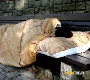 Un centro di accoglienza per senza dimora a Ostiense