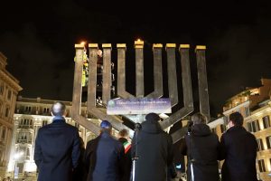A piazza Barberini domenica l'accensione della Channukkià