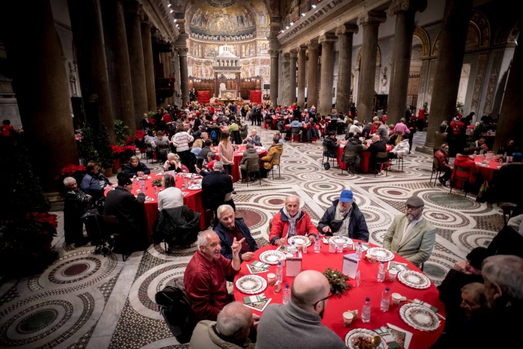 Il grande pranzo di Natale di Sant’Egidio