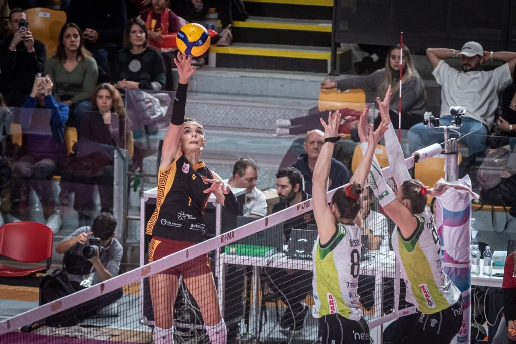 La Roma Volley Club pedala forte grazie alla sua Bici: i numeri dell’opposto albanese