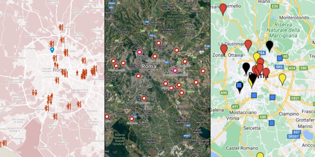 Le strade del sesso, le vie dello spaccio, dove sono gli esorcisti. Tutte le mappe di Roma