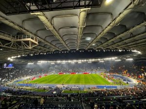 Lazio-Roma, le coreografie delle curve per il Derby di Coppa Italia