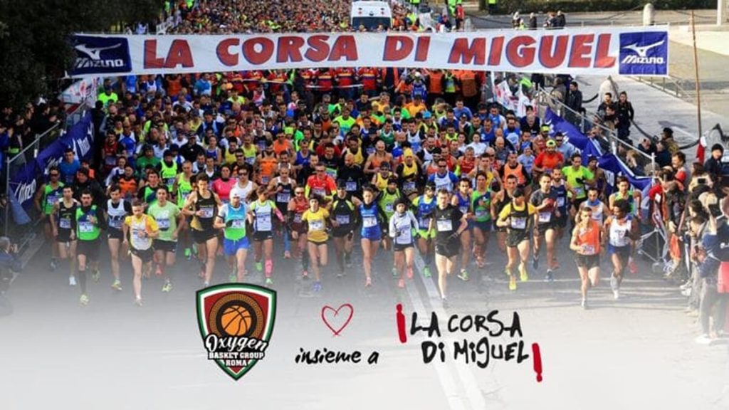 Oxygen Roma e La Corsa di Miguel insieme per lo sport