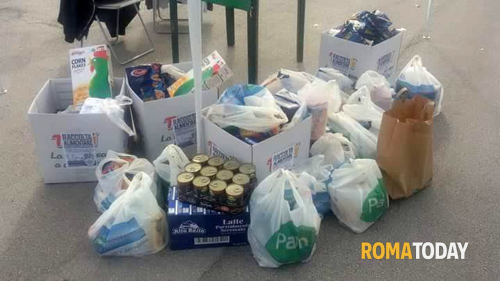 La raccolta alimentare per le famiglie del municipio XII e XIV