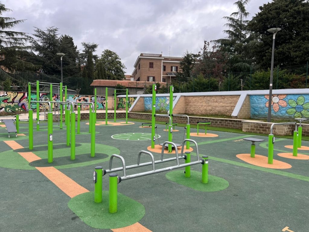 Al parco ciclopedonale nasce la nuova area fitness all'aperto