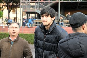 Azmoun a Capannelle per seguire la corsa del suo cavallo