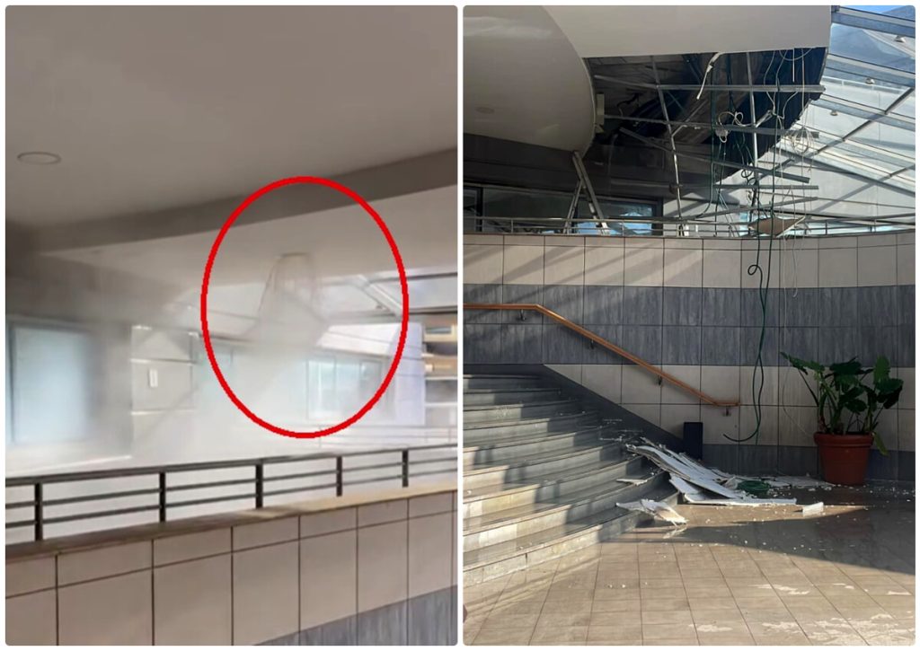 Paura in Corte di Appello, crolla un soffitto: evacuata la sede