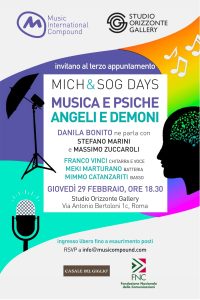 "Musica&Psiche- Angeli&Demoni", terzo Talk di Mich Day