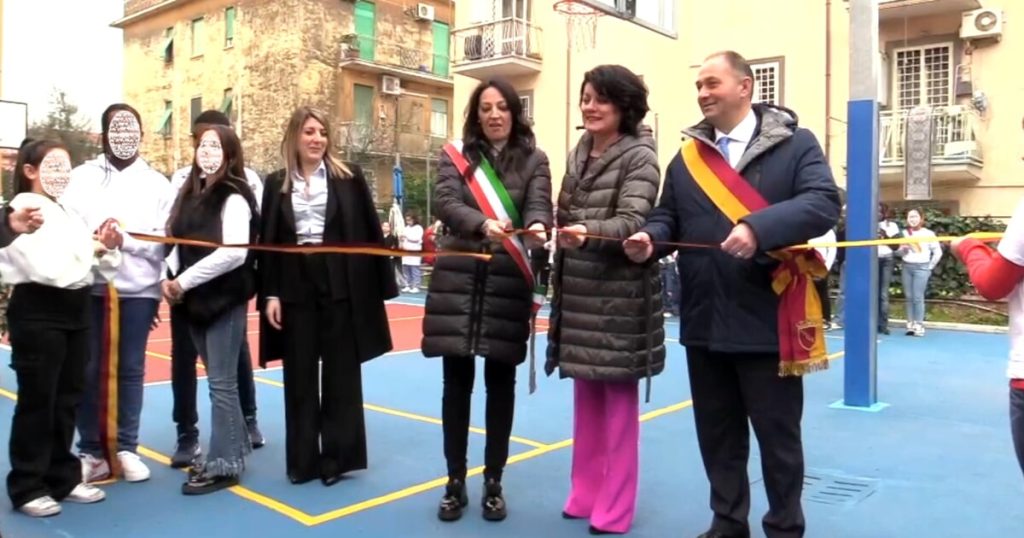 Rocca Cencia, dopo tre anni di attesa inaugurato il nuovo campo polifunzionale