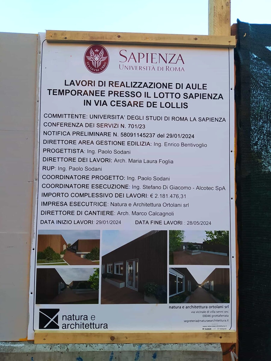 Sapienza costruisce nuove aule nell'area vincolata. Il municipio storce il naso: "Ma non potevamo impedirlo"