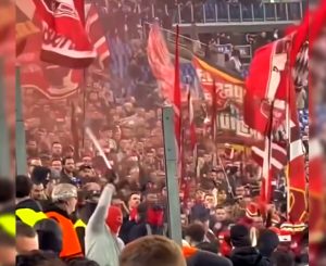 Lazio-Bayern Monaco: danni e tensioni nel settore ospiti, denunciati 4 tifosi tedeschi