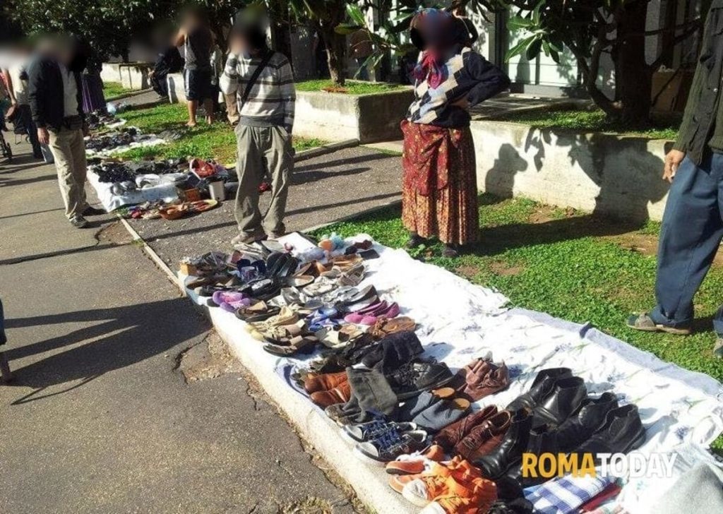 Val Melaina: rissa a colpi di cocci di bottiglia al mercato abusivo di via Conti