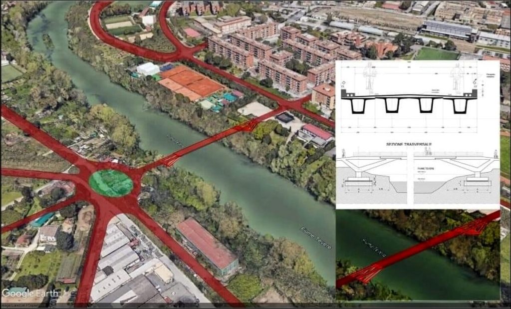 Un ponte ciclopedonale da Magliana a Valco San Paolo: il progetto torna al vaglio del Campidoglio