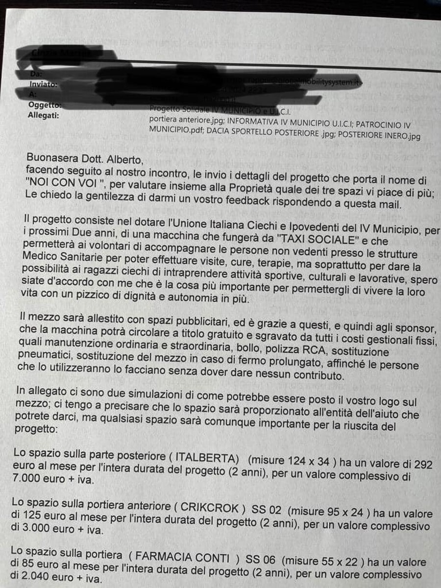 Il truffatore del municipio che chiede soldi per i non vedenti
