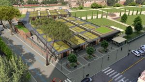 La copertura a verde, i bagni, i punti ristoro: ecco come sarà il nuovo mercato di via Sannio