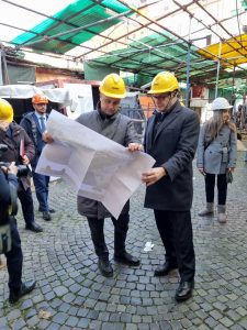 Mercato via Sannio, partita la demolizione: entro il Giubileo la nuova struttura