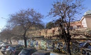 Motoseghe in azione in via della stazione Tuscolana: tagliati 14 alberi