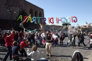 I giochi di strada in via dei Fori Imperiali