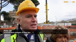 VIDEO | Visita del sindaco Gualtieri al cantiere di piazza Pia. Si entra nella fase più delicata dei lavori