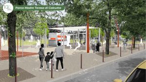 Una nuova piazza, aree giochi e telecamere: il parco Madre Teresa di Calcutta sarà riqualificato