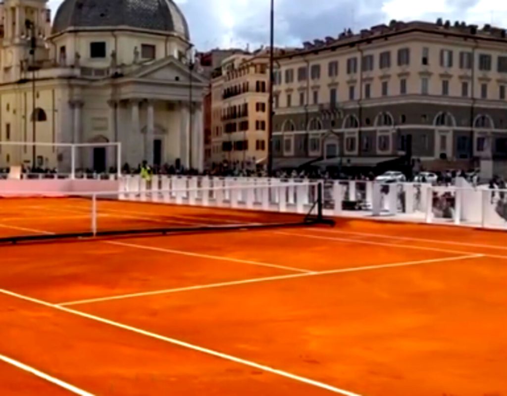 Internazionali di tennis a Roma, tutto pronto per i match a piazza del Popolo