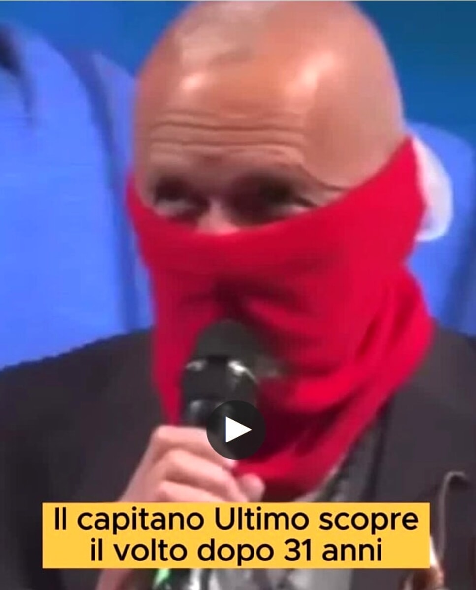 Capitano Ultimo si scopre il volto dopo 31 anni