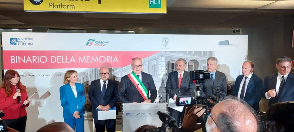 Inaugurato a Roma il binario della Memoria per ricordare le vittime della Shoa