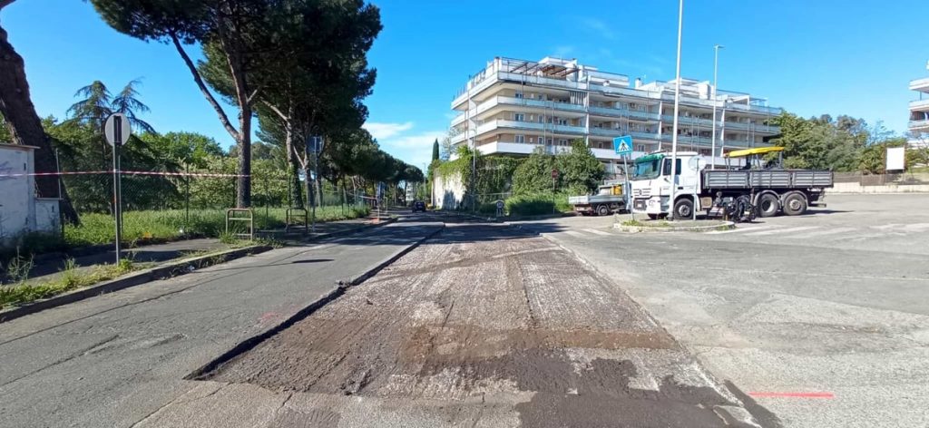 San Basilio, asfalto nuovo per le strade del quartiere: tutti gli interventi
