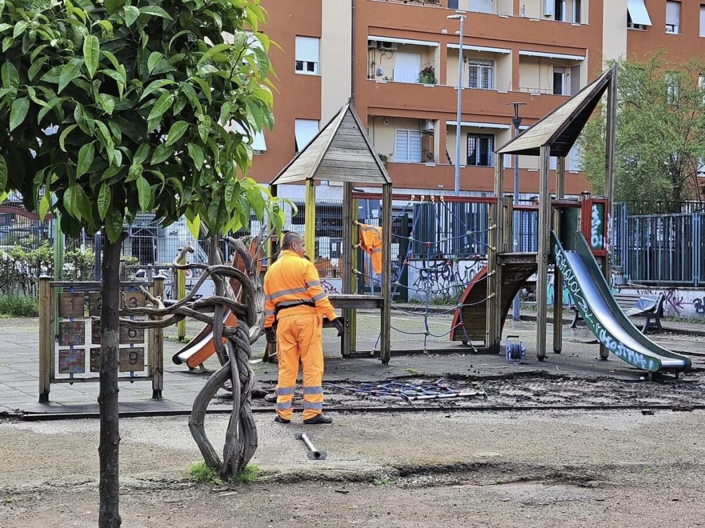 Giardino Galafati, partiti i lavori: il municipio vuole trasformarlo nella "piazza verde" del Pigneto