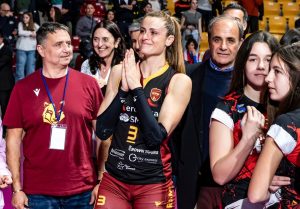 La Roma Volley Club ringrazia capitan Bechis: “Insieme siamo andati oltre gli obiettivi prefissati”