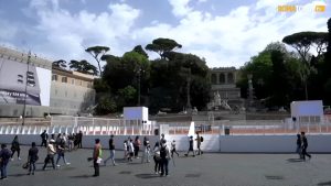 VIDEO | Internazionali di tennis: ecco il campo "speciale" allestito a piazza del Popolo