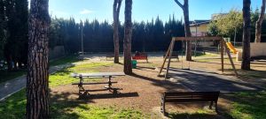 I lavori di manutenzione al Parco Paparelli