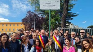 Commemorazione del Quadraro, 80 anni fa avveniva il rastrellamento: presentata la targa dedicata ai deportati
