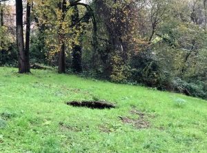 I lavori di riparazione della fognatura al parco Scott sono quasi finiti