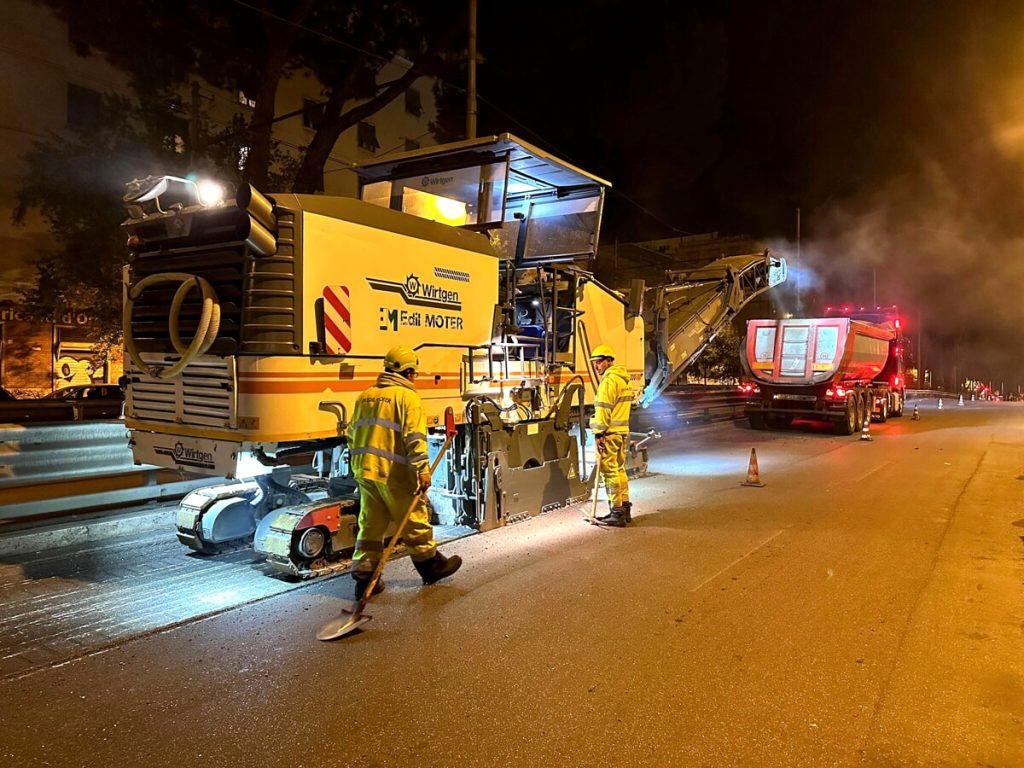 Lavori su oltre 8 chilometri di strada in via Prenestina. Tutte le fasi dell'intervento
