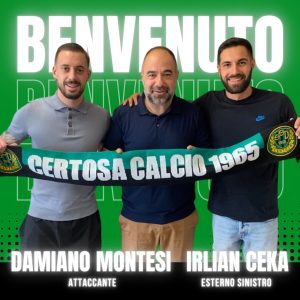 Il Certosa cala il bis nel calciomercato, ufficiale un ex Lazio